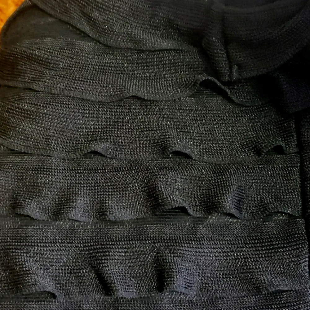 Max Studio Black Ruffle Skirt Size S